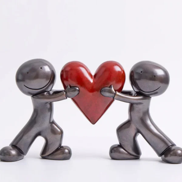Heart to Heart Bronze Sculpture