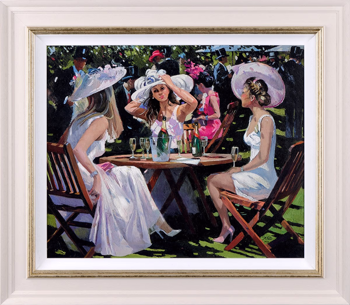 Champagne at Ascot framed print